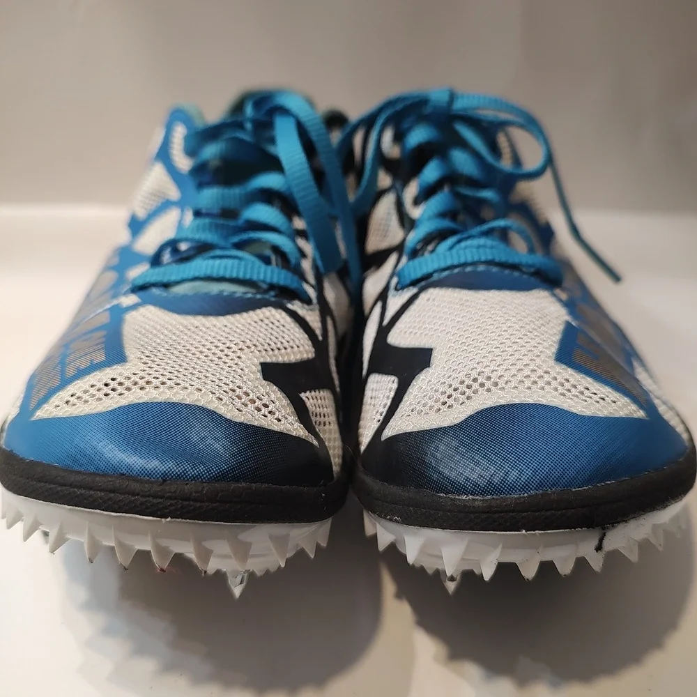 HOKA One One W Rocket LD Track Field Spikes Shoes Blue Black White Women Sz 7